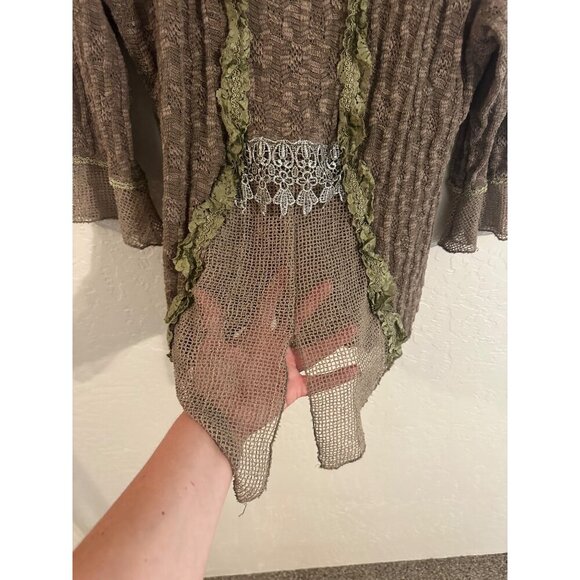 Pretty Angel Y2K Hippie Chic Grunge Lace Top - Picture 5 of 9